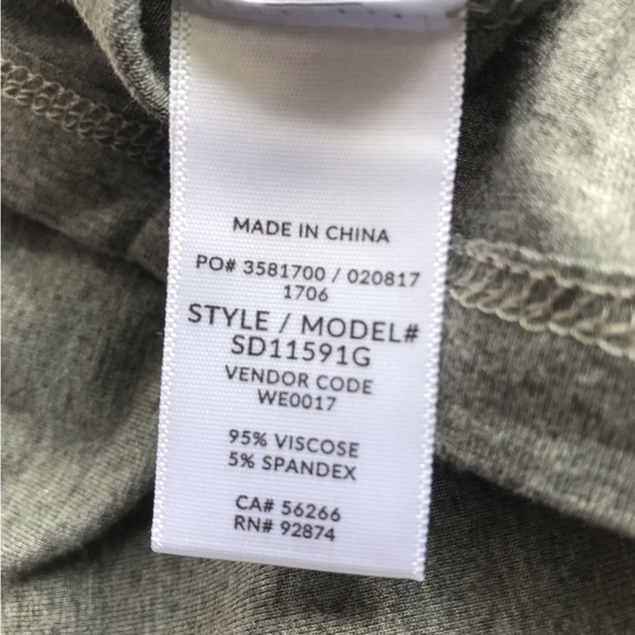 Splendid Gray T-shirt Dress Lace Up Shoulder Size S - Picture 8 of 8